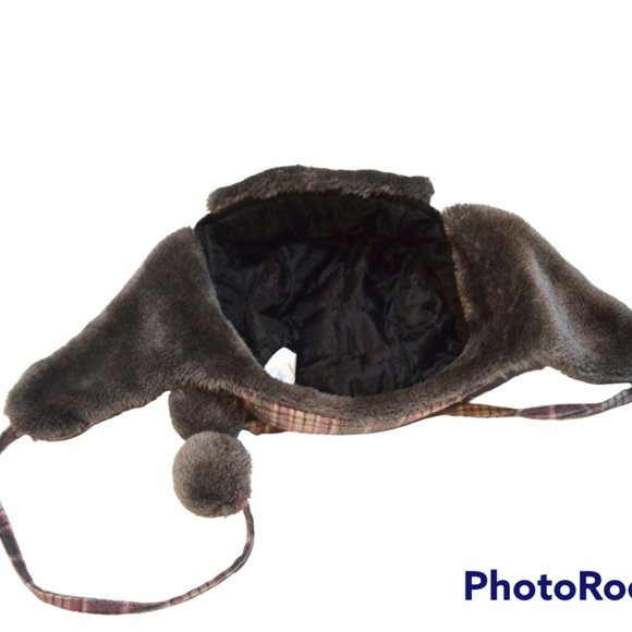 Hat Girls Spot Clean One Size Plaided - Picture 3 of 6